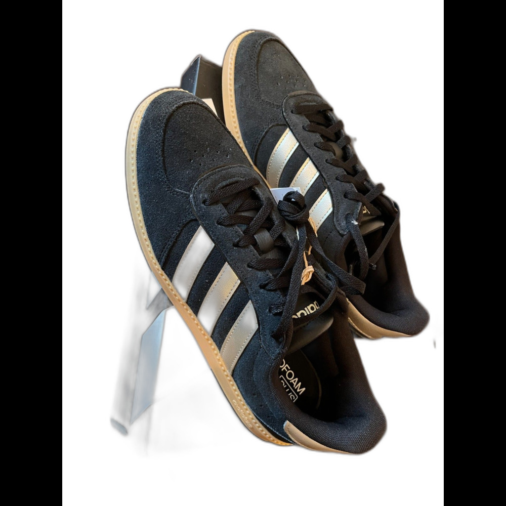 Breaknet sleek adidas womans size 10 blue with silver strips